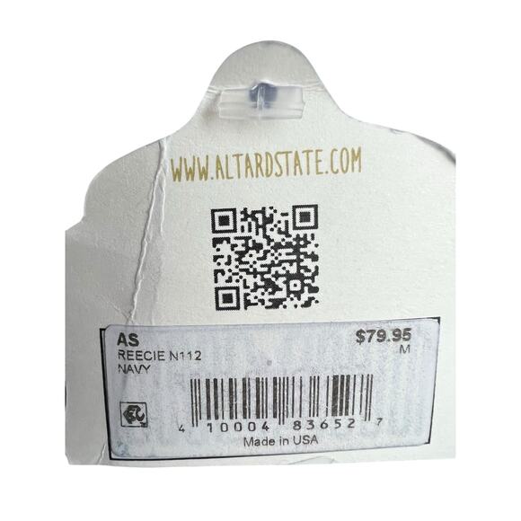 NWT Altar'd State Reecie Mini Dress Navy Women's Size M Bohemian Brunch Whimsy - Picture 8 of 9